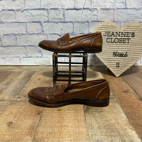 Vintage Ralph Lauren Bench Made Italy Brown Saddle Loafers Size 10.5 D main image 6